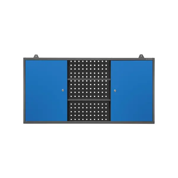 Dulap suspendat pentru garaj BEN, 1200 x 600 x 200 mm: albastru-antracit Dulap suspendat pentru garaj BEN, 1200 x 600 x 200 mm: albastru-antracit