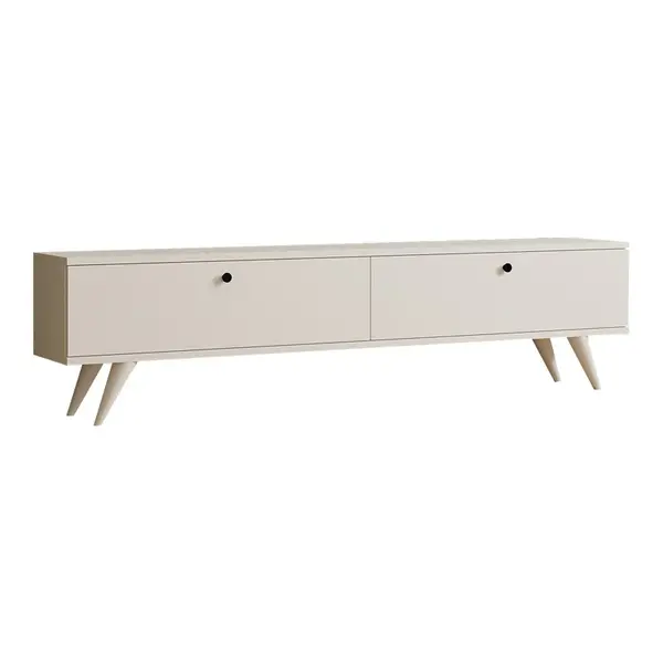 Dulap TV, alb elegant, 160x25x40 cm