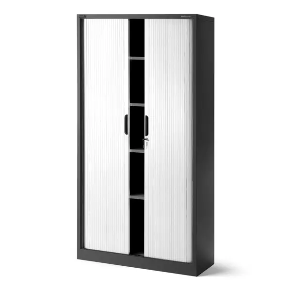 Dulap usi glisante metalic DAMIAN, 900 x 1850 x 450 mm, antracit-alb Dulap uși glisante metalic DAMIAN, 900 x 1850 x 450 mm, antracit-alb