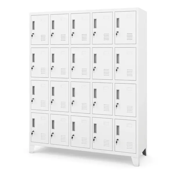 Dulap vestiar metalic ROBERT 1360 x 1720 x 450 mm, alb Dulap vestiar metalic ROBERT 1360 x 1720 x 450 mm, alb
