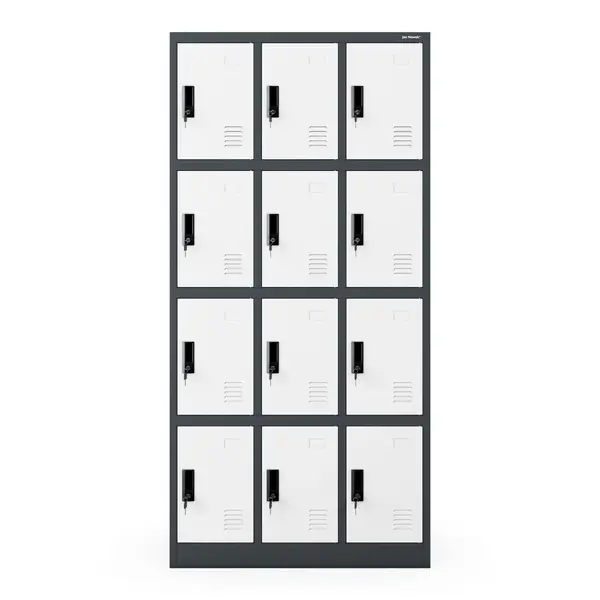 Dulap vestiar social MARCIN, 900 x 1850 x 400 mm, antracit-alb Dulap vestiar social MARCIN, 900 x 1850 x 400 mm, antracit-alb
