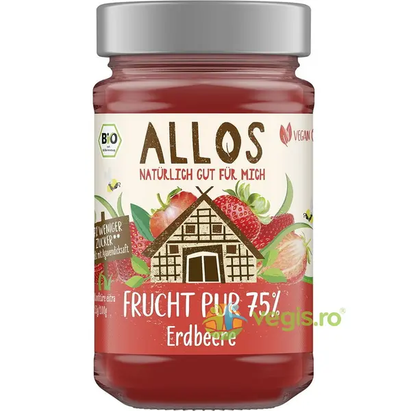 Dulceata de Capsuni cu Sirop de Agave Ecologica/Bio 250g