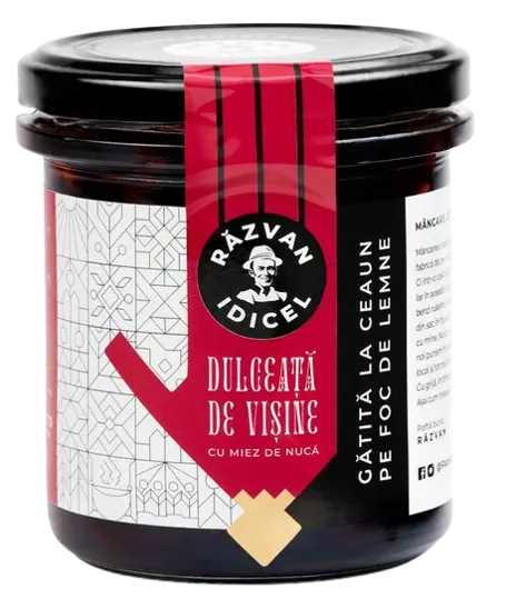 Dulceata de visine cu nuca, 380g, Razvan Idicel