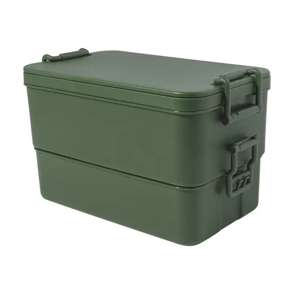 Duplox cutie pentru prânz, stivuibilă - verde