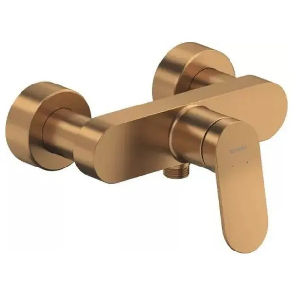 Duravit Baterie cada Duravit, Wave single lever bath mixer exposed installation, monocomanda, aparenta, cartus ceramic, diverter, bronz mat