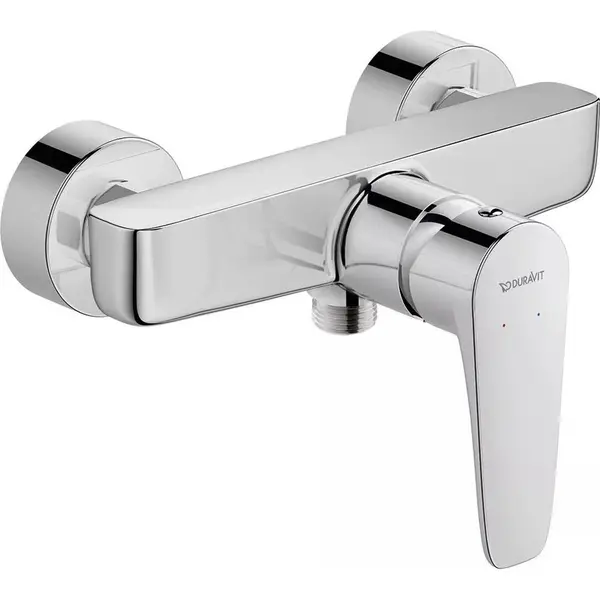 Duravit Baterie dus Duravit B.1 B14230000010, aparenta, monocomanda, cartus ceramic, Crom lucios