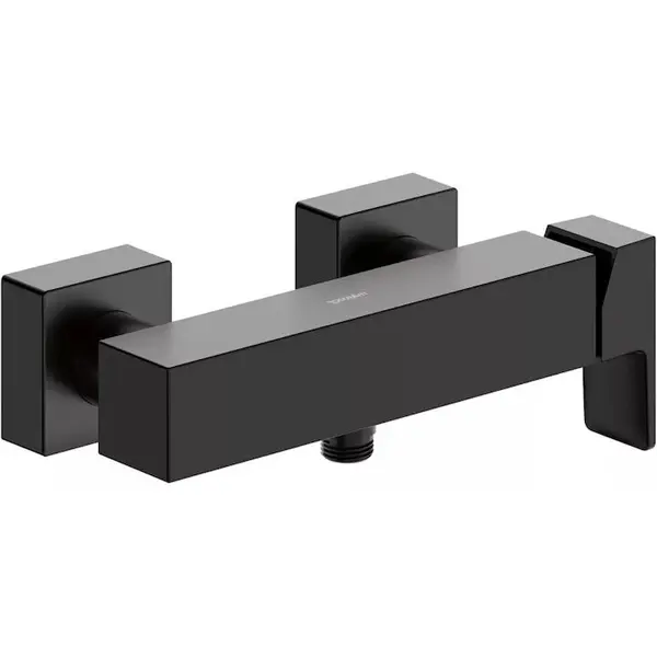 Duravit Baterie dus Duravit Manhattan MH4230000046, aparenta, monocomanda, cartus ceramic, Negru mat