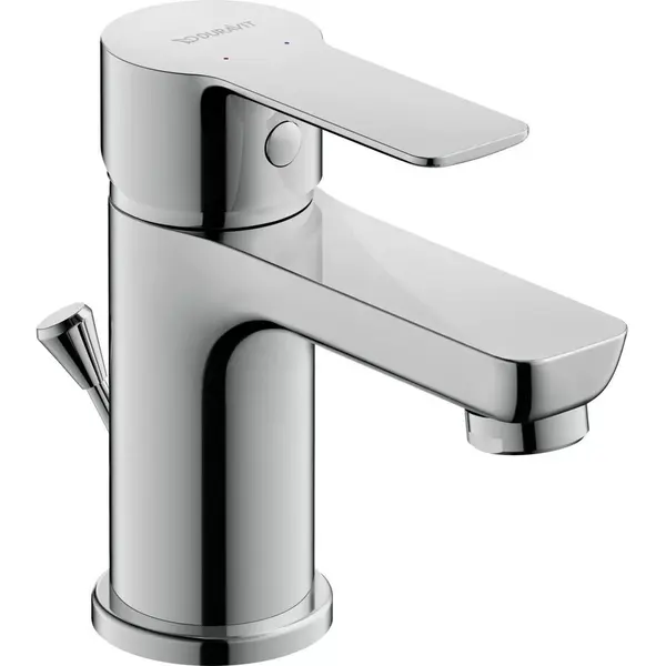 Duravit Baterie lavoar Duravit A.1 A11010001010, marime S, cartus ceramic, monocomanda, 125 mm, ventil, Crom lucios