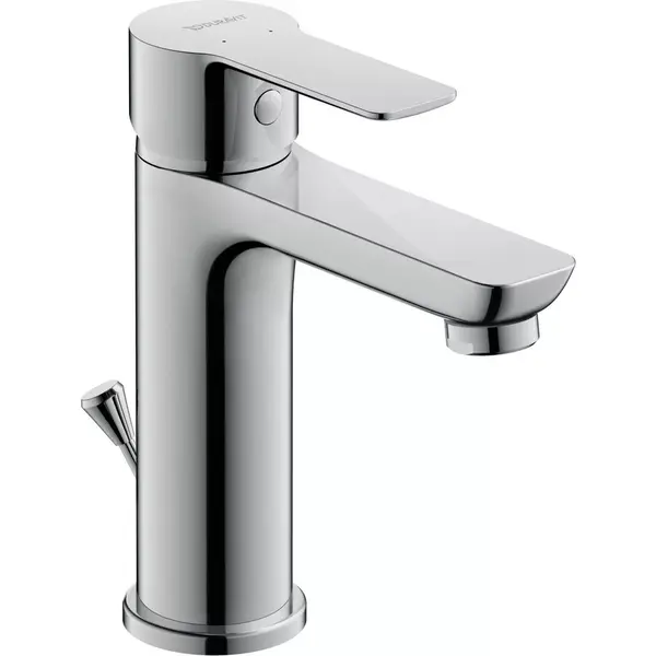 Duravit Baterie lavoar Duravit A.1 A11020001010, marime M, cartus ceramic, monocomanda, 167 mm, ventil, Crom lucios