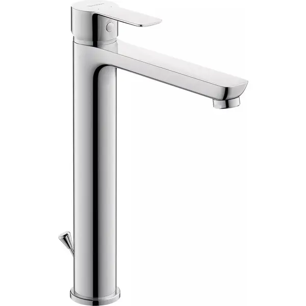 Duravit Baterie lavoar Duravit A.1 A11040001010, marime XL, cartus ceramic, monocomanda, set evacuare cu tija, 295 mm, ventil, Crom lucios