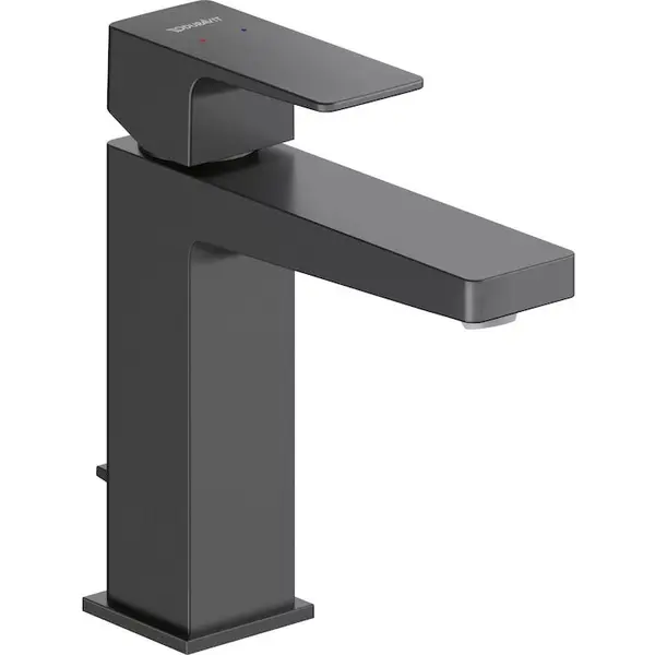 Duravit Baterie lavoar Duravit Manhattan MH1020001046, marime M, cartus ceramic, monocomanda, 170 mm, ventil, Negru mat