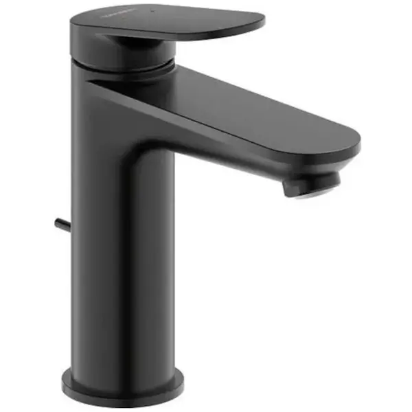 Duravit Baterie lavoar Duravit Wave WA1020001046, monocomanda, marime M, cartus ceramic, set evacuare cu tija, negru mat