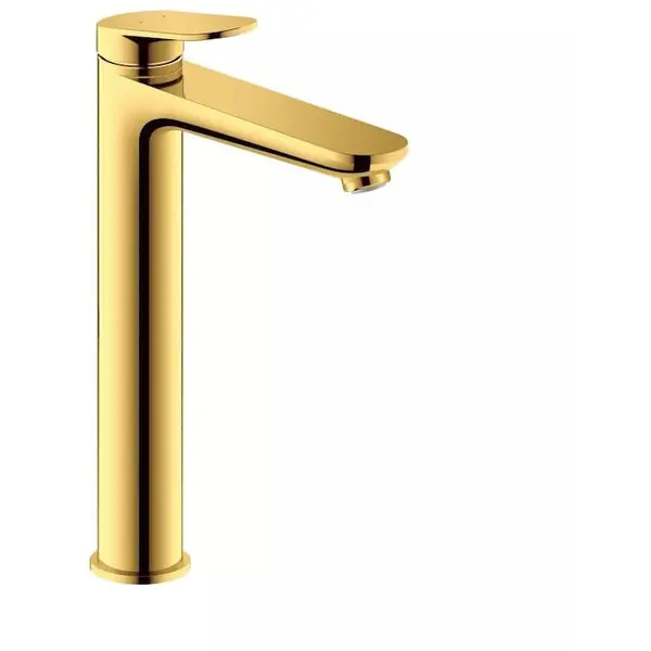 Duravit Baterie lavoar Duravit Wave WA1040002034, monocomanda, marime XL, cartus ceramic, fara set de evacuare, auriu lucios