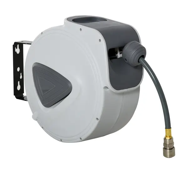 DURHAND Derulator Automat pentru Furtun Da Perete Profesional, Conector Ø1/4''furtun 15m | Aosom Romania