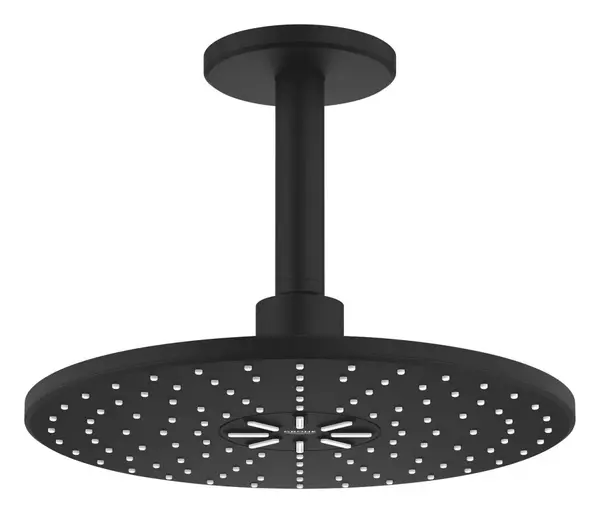 Dus fix Grohe SmartActive 310, 22124KF0, montare pe tavan, 310 mm, 2 functii, necesita valva, Negru mat