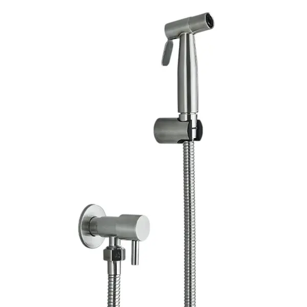 Dus Igienic Baie BisDesign , Mixer Apa Calda SAU Rece, Finisaj Crom Nichelat, Incastrabil