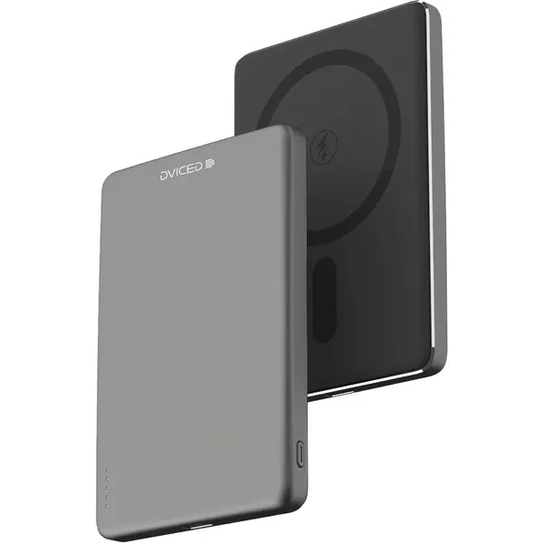 Dviced Acumulator extern Dviced Ultrathin DV400003, Incarcare Wireless, 5000mAh, Negru-Gri
