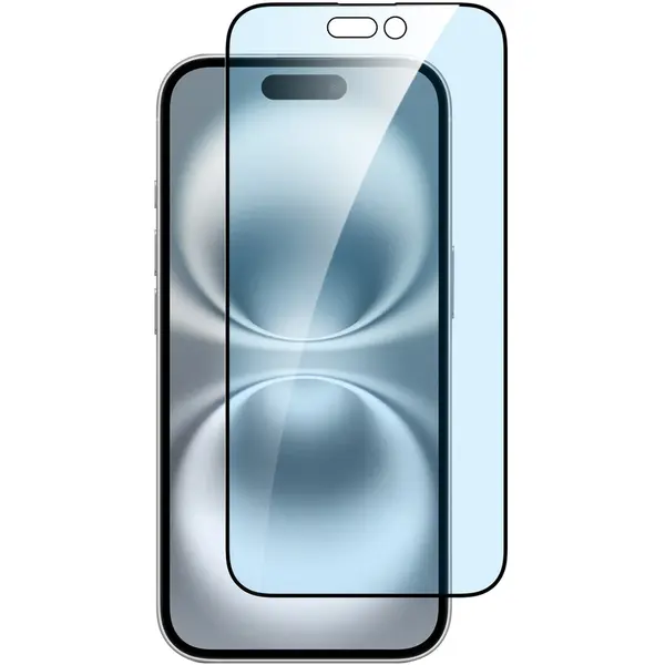 Dviced Dviced Anti-blue light tempered glass screen protector edge to edge for iPhone 16 with applicator