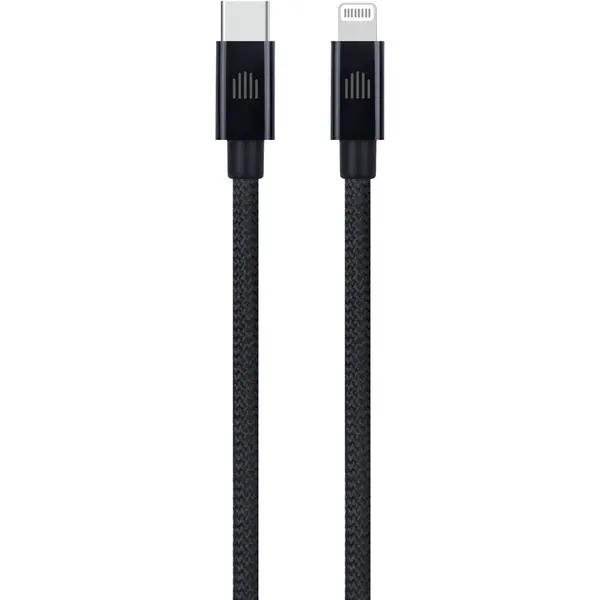 Dviced Dviced Cable USB-C to Lightning Nylon Textile 0,25m - Black