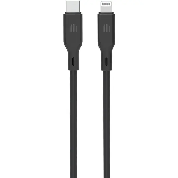 Dviced Dviced Cable USB-C to Lightning silicone 1,25m - Black