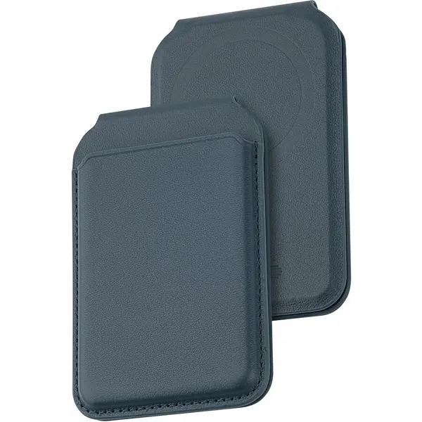 Dviced Dviced Leather magsafe foldable cardholder - Blue