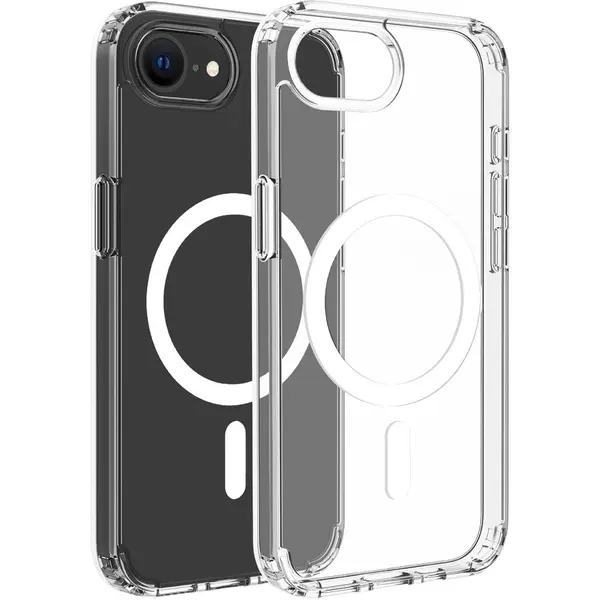 Dviced Dviced Magnetic iPhone 16e clear case - White