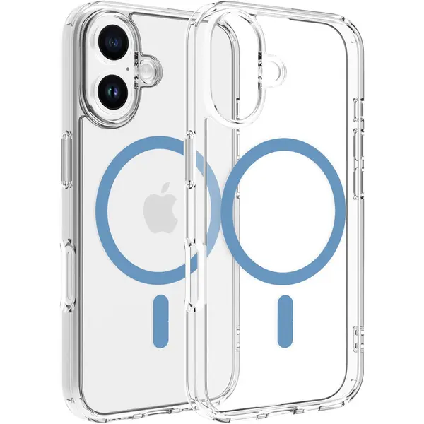 Dviced Dviced Magsafe iPhone 16 clear case - Blue