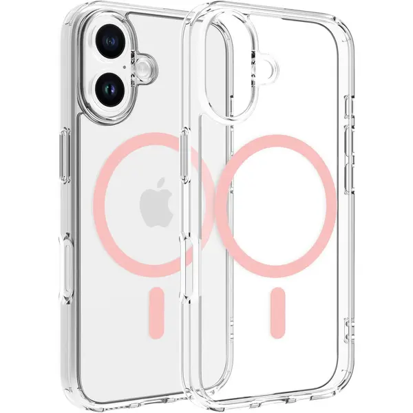 Dviced Dviced Magsafe iPhone 16 clear case - Pink