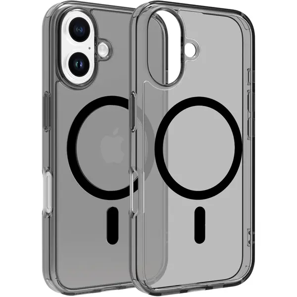 Dviced Dviced Magsafe iPhone 16 smoke case - Black