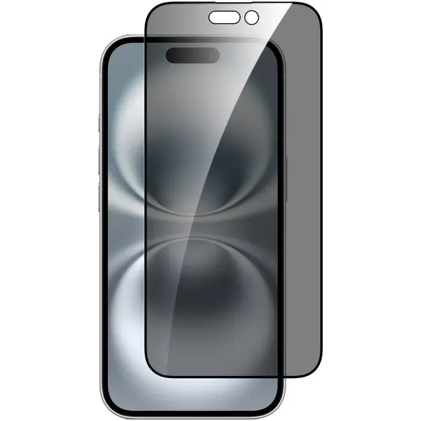 Dviced Dviced Privacy tempered glass screen protector edge to edge for iPhone 16 with applicator Duo Pack