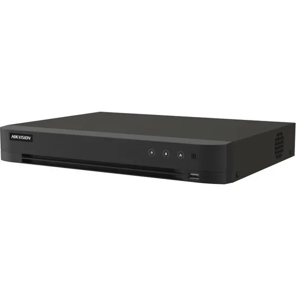 DVR 4 canale Turbo HD AcuSense Hikvision IDS-7204HTHI-M1/XT/4A+4/1ALM, 8MP, Audio bidirectional, Alarma, 1U