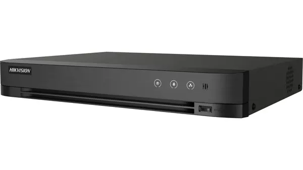 DVR 8 canale, 2MP Full HD, Hikvision Acusense iDS-7208HQHI-M1/XT, HDTVI/CVI/AHD/IP, Audio prin Coaxial, 1x SATA max. 10TB