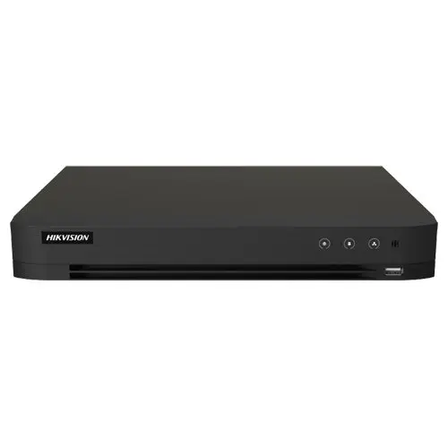DVR AcuSense 16 ch., 5MP + 8 ch. IP 6MP, Alarma I/O, VCA - HIKVISION iDS-7216HQHI-M1-XT(16A+4/1ALM)