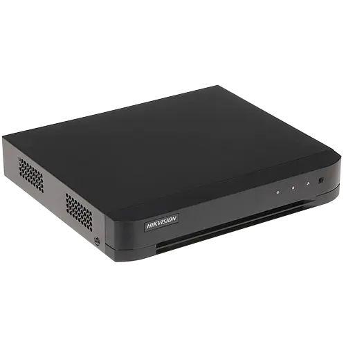 DVR Hikvision iDS-7204HUHI-M1-E, 4 Canale, 8MP, AcuSense, H.265 Pro+, Stocare 10TB, Analiza Video VCA