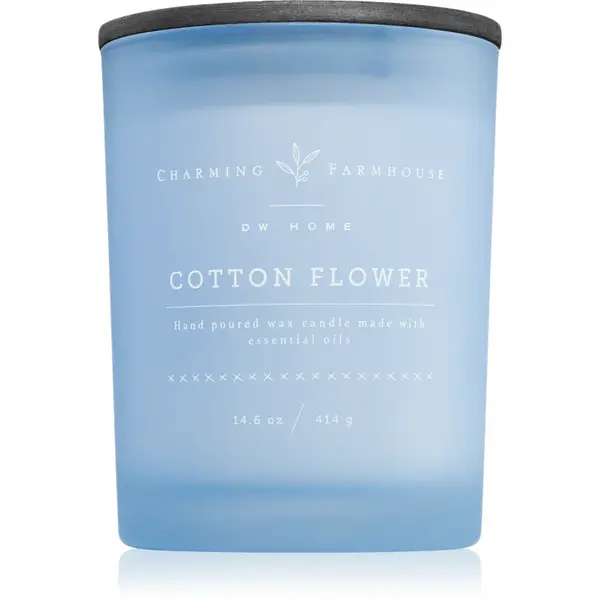 DW Home Charming Farmhouse Cotton Flower lumânare parfumată 414 g