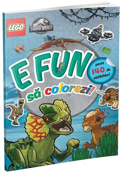 E fun sa colorezi - Jurassic World (carte de colorat cu abtibilduri)