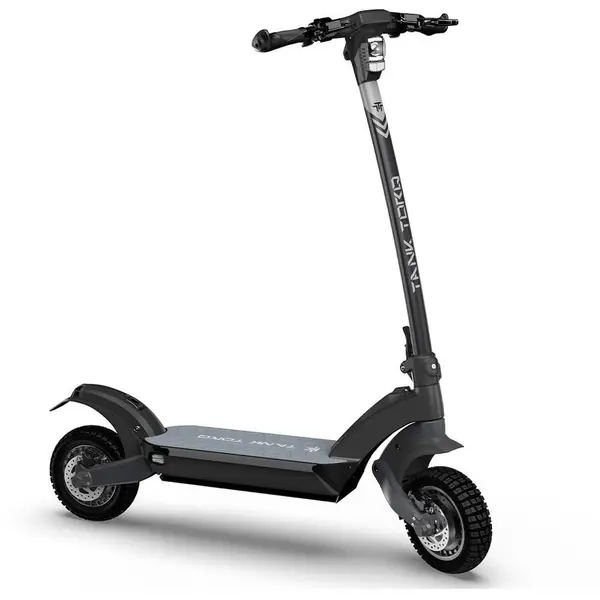 E-TWOW Trotineta electica E-TWOW TankTorq TK5, Roti 10, 2 x 1000W, baterie 60V/21 Ah, Autonomie maxima 80km, Viteza maxima 50 km/h, Frane hidraulice pe disc, amortioare hidraulice (Negru)
