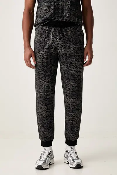 EA7 Emporio Armani pantaloni de trening pentru bărbați cu bumbac