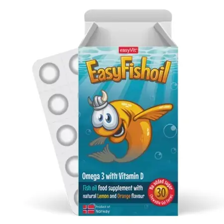 Easy FishOil Vitamina D si Omega 3, 30 comprimate, EasyVit