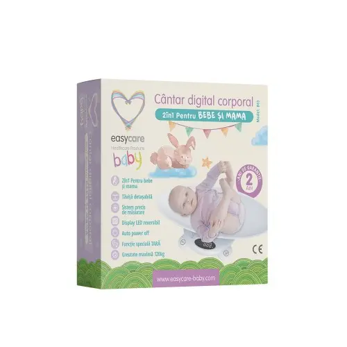 Easycare baby cantar digital corporal 2in1 pentru bebe si mama Zephyr Labs