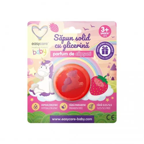 Easycare baby sapun solid cu glicerina, parfum de capsuni si jucarie, 100g Zephyr Labs
