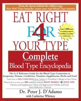 Eat Right 4 Your Type Complete Blood Type Encyclopedia: The A-Z Reference Guide for the Blood Type Connection to Symptoms, Disease, Conditions, Vitami, Paperback/Peter J. D'Adamo