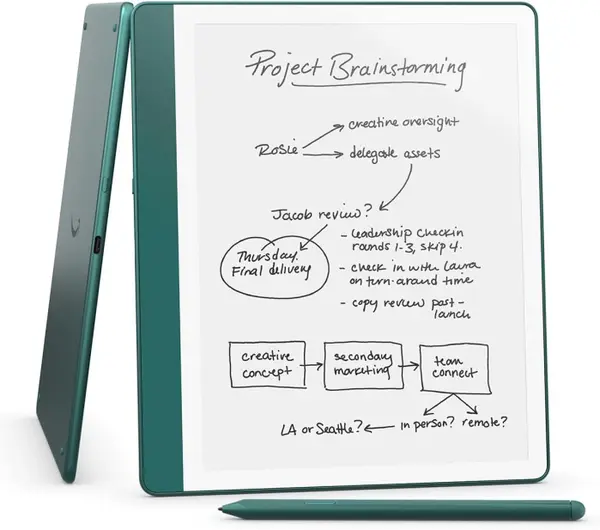 Ebook Reader Amazon Kindle Scribe Redesigned Display, 10.2 64GB, Wifi, Premium Pen, Metallic Jade