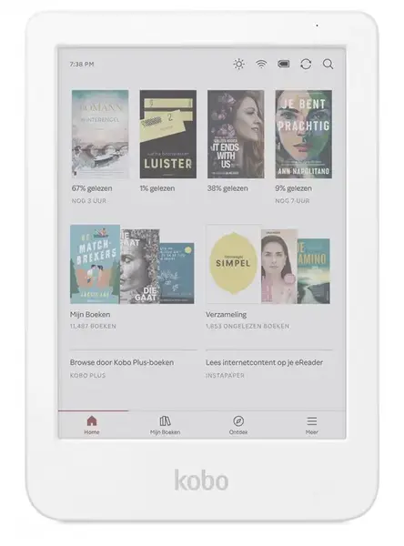 eBook Reader Kobo Clara Colour, Ecran E Ink Kaleido 6inch, Procesor 2GHz, 512MB RAM, 16GB Flash, USB Type-C, ComfortLight PRO, Wi-Fi, IPX8 (Alb)