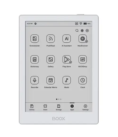 eBook Reader Onyx Boox Go 6inch, Ecran HD Carta 1300 6inch, 2GB RAM, 32GB Flash, Wi-Fi, Bluetooth, USB-C, Android 11 (Alb)