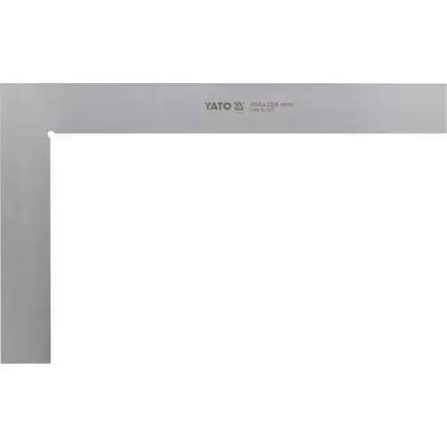Echer dulgherie Yato YT-70756, 400x250mm, otel carbon, suprafata slefuita, unghi 90