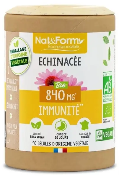 Echinacea bio, 90 capsule, Nat&Form