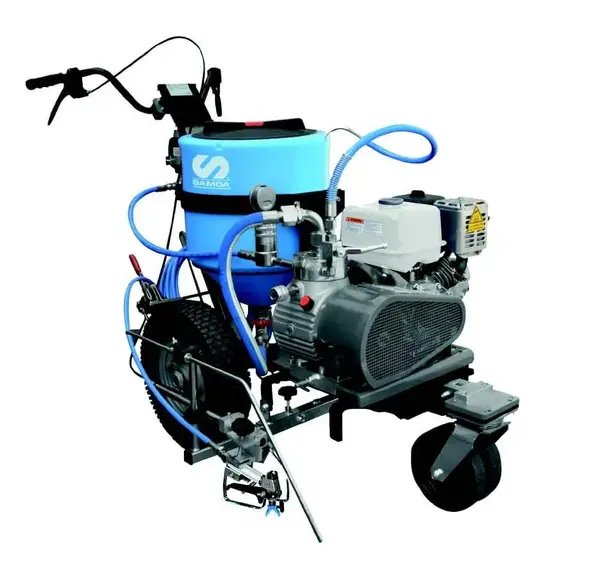 Echipament airless pentru trasat marcaje rutiere Larius Dali Plus, 4 l/min - rezervor 50 litri