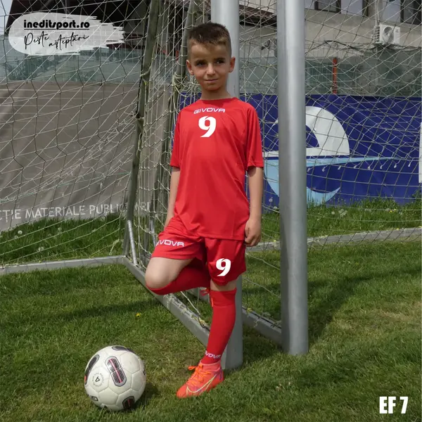 Echipament fotbal copii si adulti CAPO EF7 4XS, Roșu
