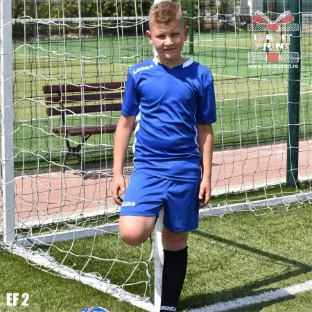 Echipament fotbal copii si adulti EF2 L, Tricou și șort albastru